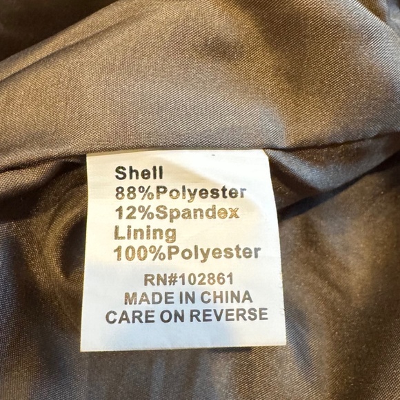 Adore Faux Suede Lace-Up Detail Jacket in olive, sz XL - Picture 4 of 7